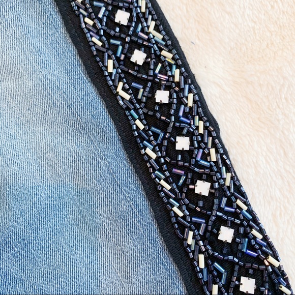 NWT Paige Verdugo Ankle Skinny Jean Beaded Sides - Picture 5 of 14